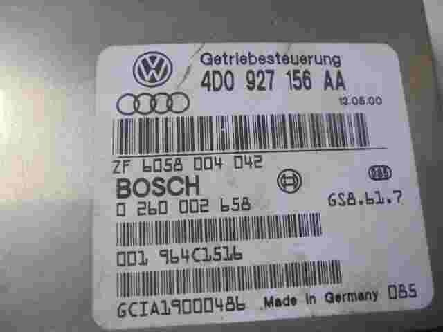 Controller di trasmissione Audi A8 4D0927156AA GCIA19000486 ZF6058004042 0260...