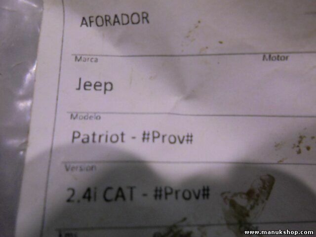 Aforador  Jeep Patriot 2.4i CAT P04884603AD