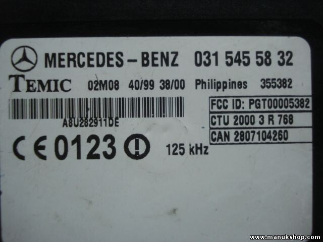 Unidad de control del inmovilizador Mercedes Sprinter 0315455832 TEMIC 02M08