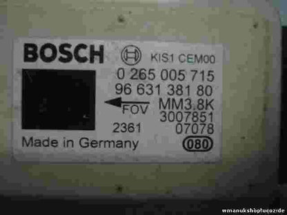 Sensor guiñada Citroen C4 Picasso 9663138180 96 631 381 80 BOSCH 0265005715