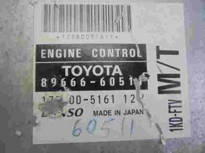 Centralita Toyota Land Cruiser 8966660511 89666-60511 DENSO 1758005160 1KD-FTV