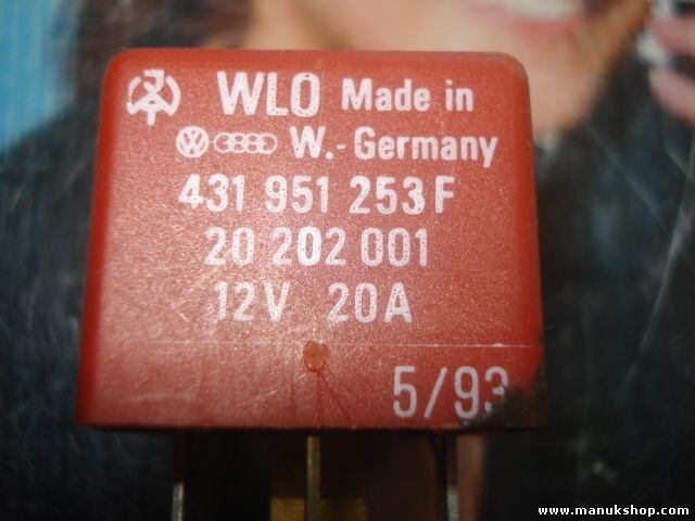 Nebbia relè Audi VW Volkswagen 80/100/A4/A6 431951253F WLO 20202001 n. 206