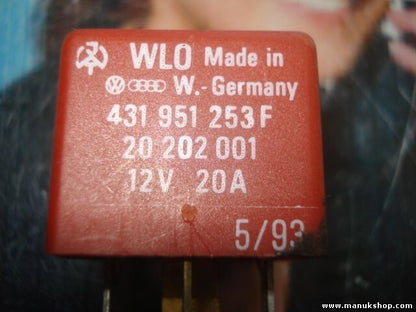 Nebbia relè Audi VW Volkswagen 80/100/A4/A6 431951253F WLO 20202001 n. 206