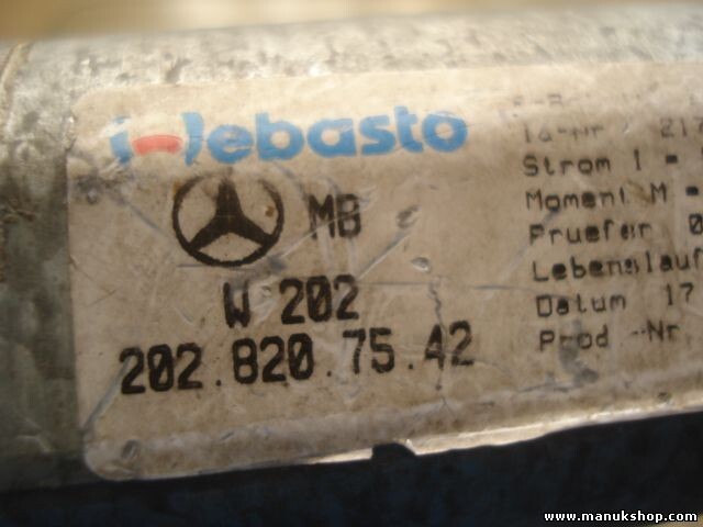 Motor techo Mercedes-Benz W202 2028204710 202 820 47 10 2028207542