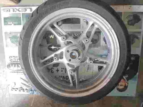 llanta de aluminio Ruedas trasero BMW R 1100 S GS 5x17 MTH2 HW 2038 24 2331357