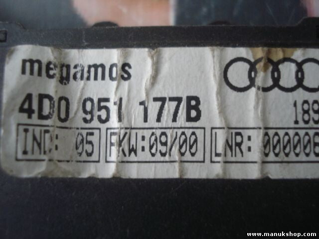 Movimiento sistema de alarma Audi A8 4D0951177B 4D0 951 177B 4DO951177B