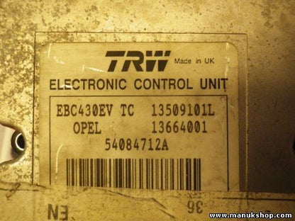 ABS Centralita Opel Vectra C GM 09191496 13664001 EBC430EV 13509101L 13664001