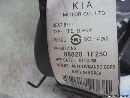 Cinturón de seguridad delantero derecho KIA Sportage 2.0 CRDI 2008 888201F250