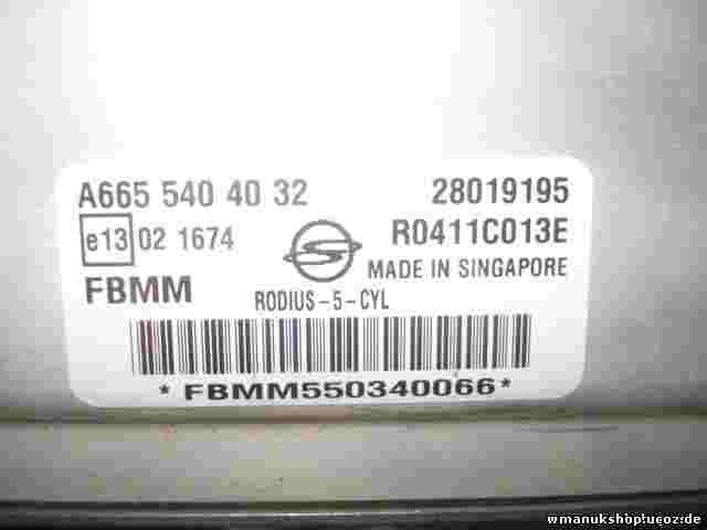 Centralita Ssangyong Rodius 5 FBMM A6655404032 28019195 FBMM550340066 R0411C013E