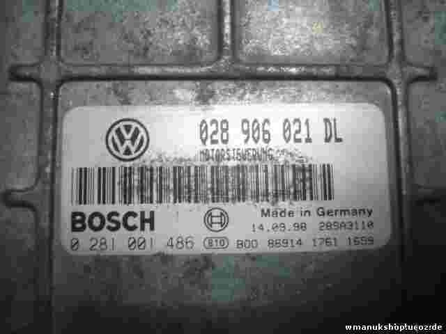 Centralita VW Caddy Box Seat Inca 1998 028906021DL 028906021 BOSCH 0281001486