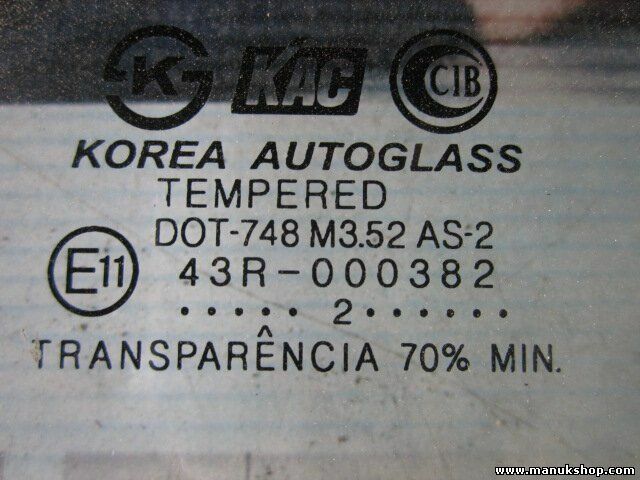 Vetro porta anteriore destra Hyundai Santa Fe 43R000382 DOT748M352AS2