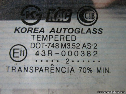 Vetro porta anteriore destra Hyundai Santa Fe 43R000382 DOT748M352AS2