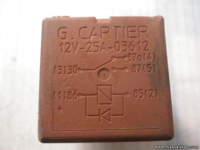 Relé Renault Clio 12V25A03612 12V 25A 03612 12V-25A-03612 G.Cartier