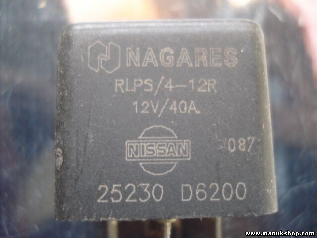 Relé de ventilación Nissan Trade NAGARES RLPS 4-12R 12V /40A 087 25230D6200