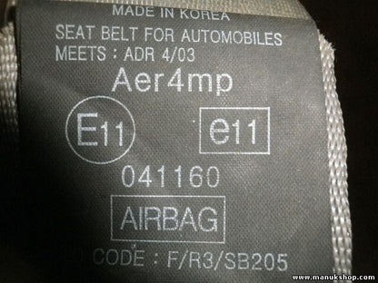 Cinturón de seguridad delantero izquierdo SsangYong Rodius 7462121003