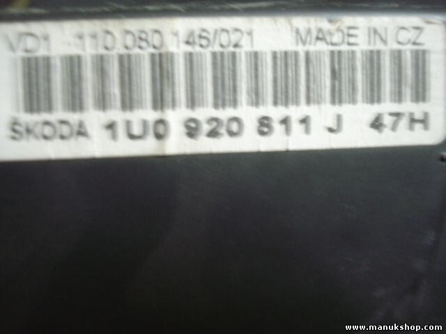 Cuadro de instrumentos Skoda Octavia 1.9TDI 1U0920811J47H 1U0920811J 47H