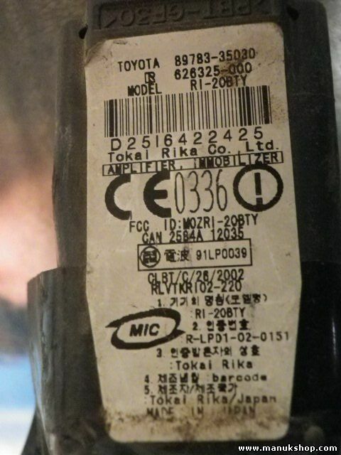 Bobina lettore chiavi Lexus GX470 Toyota Land Cruiser Prado (J12) 120 8978335030