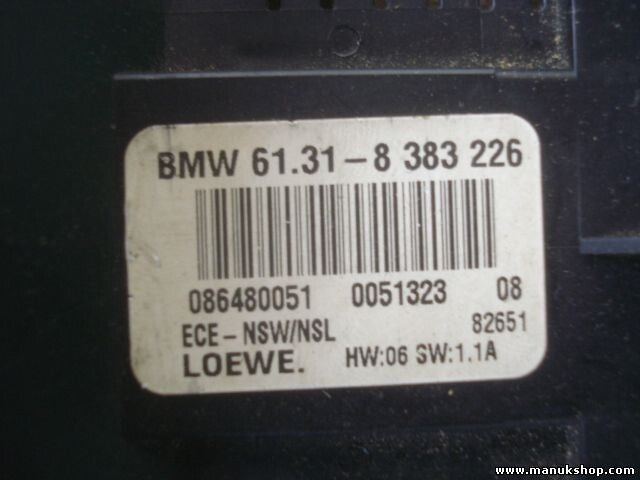 Conmutador de luces BMW E46 61318383226 61 31 8 383 226 LOEWE HW 06 SW 1 .1A