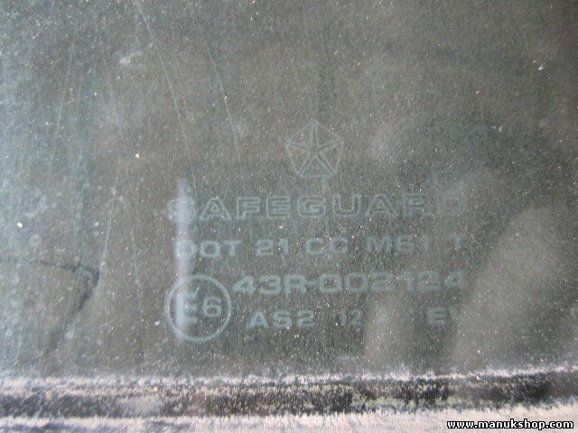 Cristal de la puerta trasero derecho Jeep Grand Cherokee I 43R002124 DOT21CCM61T