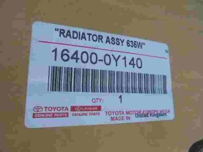 Radiador de agua Toyota Auris E18 1,2 Verso Yaris Vitz 1,3L 635W 164000Y140