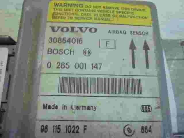 Airbag Centralita Volvo S40 V40 30854016 30854016 F 961151022F  BOSCH 0285001147