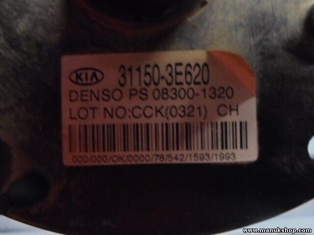 Aforador Kia Sorento 2.5 Crdi (170 Cv) DENSO 311503E620 31150 3E620 083001320
