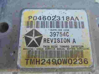 Airbag Centralita Chrysler 300 P04602318AA 39784C TMH2490W0236