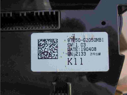 Climatizzatore Riscaldamento Climatizzatore Pannello di controllo Hyundai Ion...