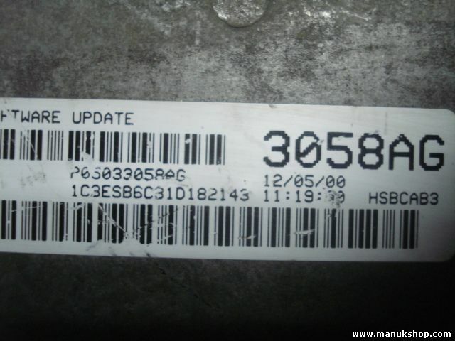 Centralita Chrysler Neon 2 2000 P05033058AG 05033058AG 3058AG 3210AA P05033210AA