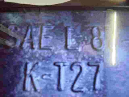 luz de la matrícula cubierta parachoques Opel Frontera B 1940R5W SAE L87 K-T27