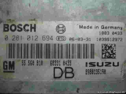 Centralita del motor Opel Astra H 1.7 CDTI Z17DTL GM 55560810 0281012694