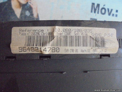 Cuadro de instrumentos Peugeot 406 2.2 HDI 2003 9648214780 110080108035