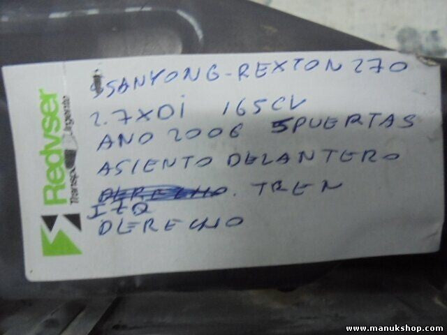 Guía de asiento izquierdo lado derecho Ssangyong Rexton 2001-2007 2696 ccm