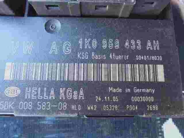 Controlador Confort VW Audi Seat Skoda 1K0959433AH 1KO959433AH 5DK00858308