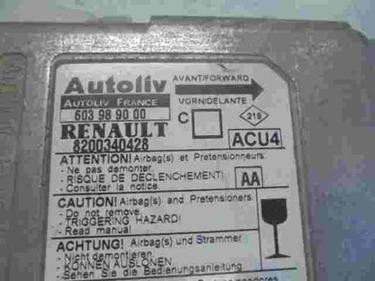 Sensore di impatto airbag Renault Megane II (AA) 8200340428 603989000