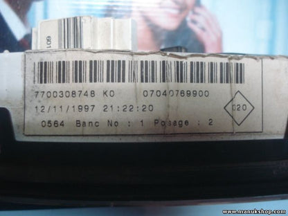 Cuadro de instrumentos Renault Kangoo 1.2 JAEGER 7700308748K0 7700308748