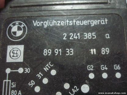 Recocido controlador Glow relé enchufe BMW 2241385a 2241385 2 241 385 a 899133