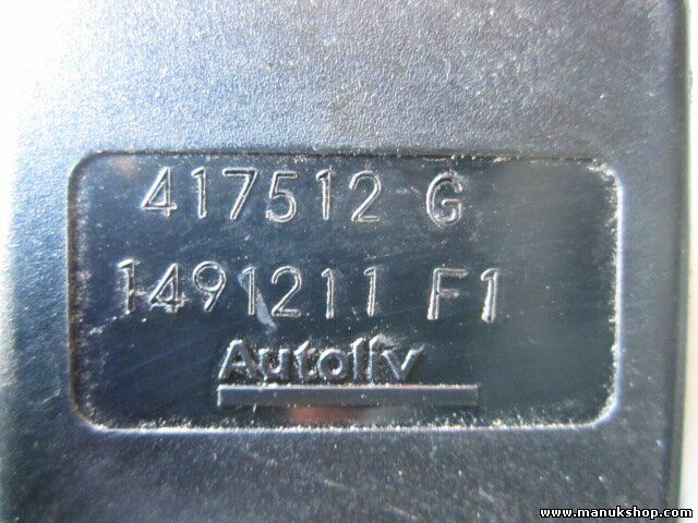 Cierre cinturon de seguridad trasero izquierdo Renault Megane 1491211  417512G 