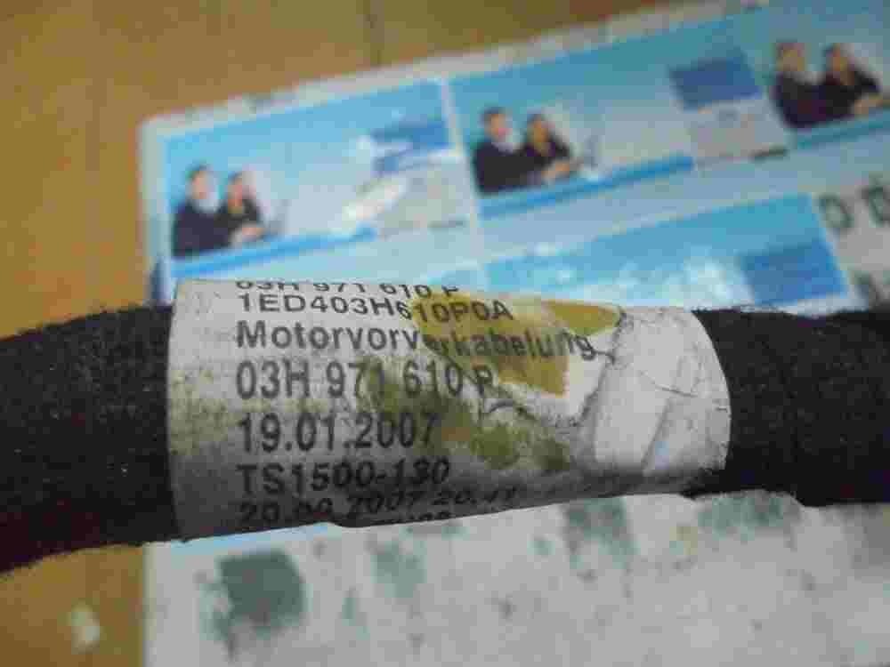 Arnés de cableado del motor Porsche Cayenne Año 2008 03H971610P 1ED403H610P0A