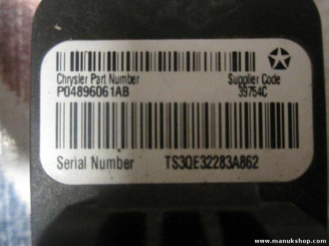 Airbag Centralita Dodge Caliber Patriot P04896061AB  39754C TS3QE32283862
