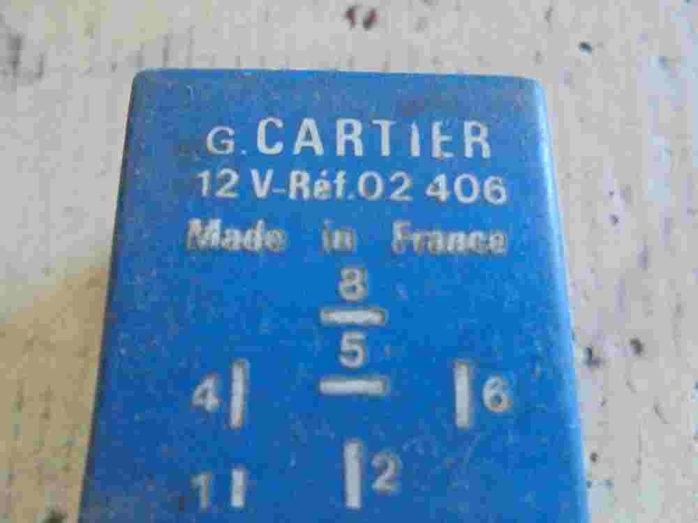 Relé Peugeot 205 G CARTIER 12V 02406 02 406