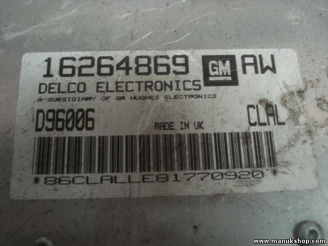 Centralita Opel Astra F Corsa B CLAL DELCO GM 16264869 D96006