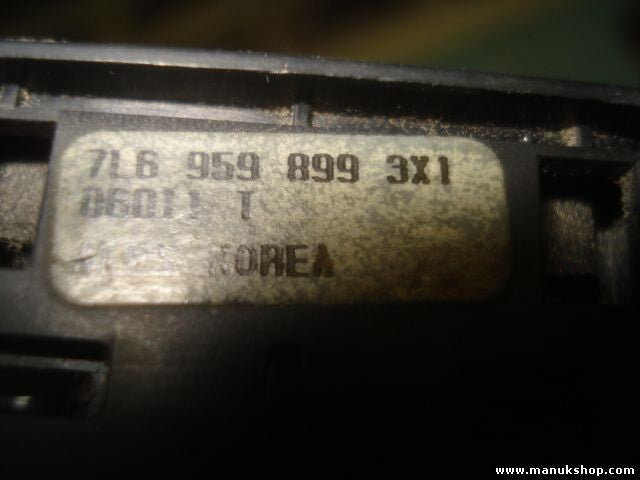 Interruptor de alarma Volkswagen Phaeton Touareg 7L6959899 7L6 959 899