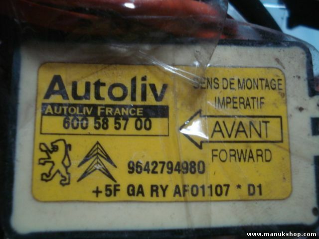 Airbag Centralita Peugeot Partner 9642794980 600585700 600 58 57 00