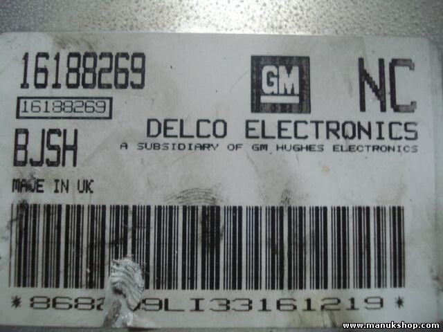 Centralita del motor Opel Corsa B Astra F (BJSH) DELCO 16188269 NC 16188269