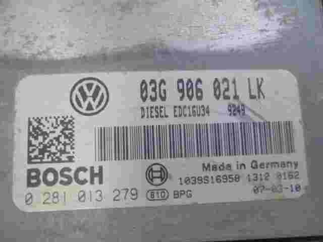 Centralita VW Seat Leon (1P) 03G906021LK EDC16U34 BOSCH 0281013279 1039S16958