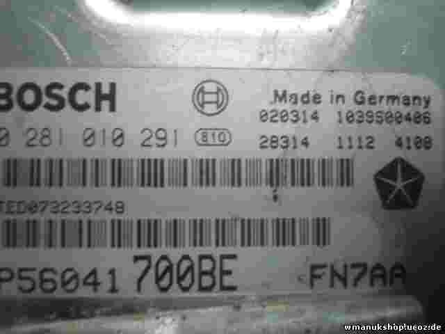 Centralita Jeep Cherokee P56041700BE 56041700BE 56044220AD FN7AA 02810291