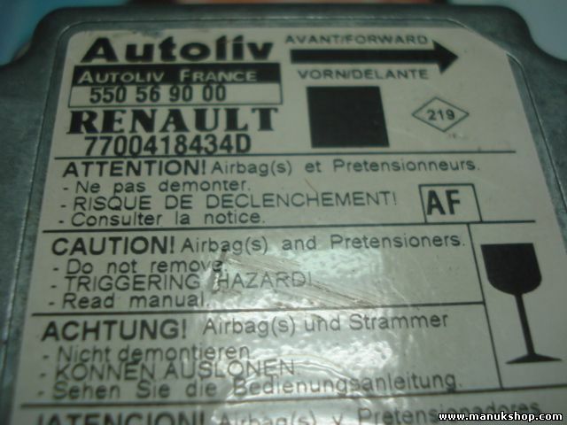 Airbag Centralita Renault Megane Scenic (AF) 7700418434D 550569000