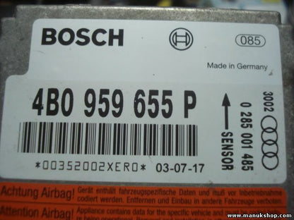 Airbag Centralita Audi A6 4B0959655P 4B0 959 655 P 4BO959655P BOSCH 0285001485