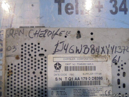 Casete de radio Jeep Grand Cherokee Chrysler 300M P04858513AKA P04858513AK A